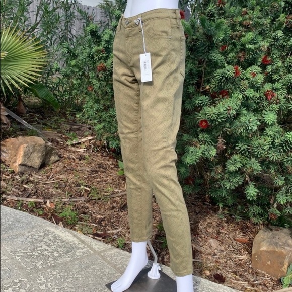 NWT AG Adriano Goldschmied Python Print Skinny Ankle Jeans - Picture 3 of 14